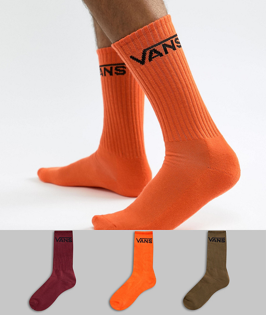 Vans 3 pack socks in multi VN000XSEFLM1 - Multi