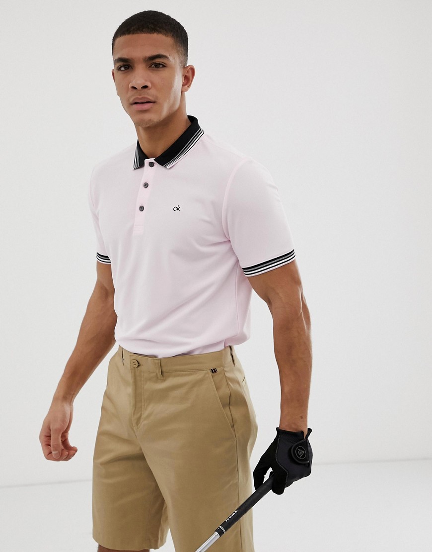 Calvin Klein Golf Bi-lite polo shirt in pink