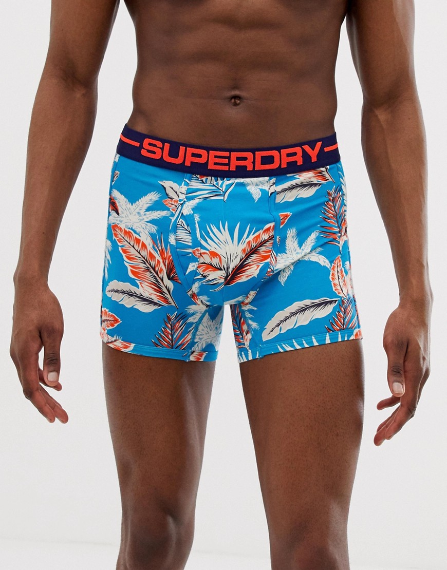Superdry hawaiian print sport boxer single pack