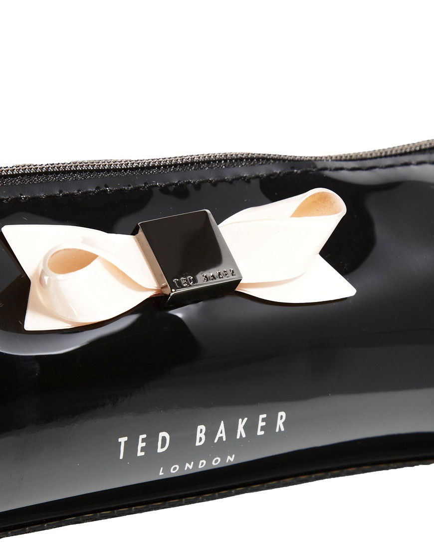 Ted Baker | Ted Baker Karrine Black Icon Bow Pencil Case at ASOS