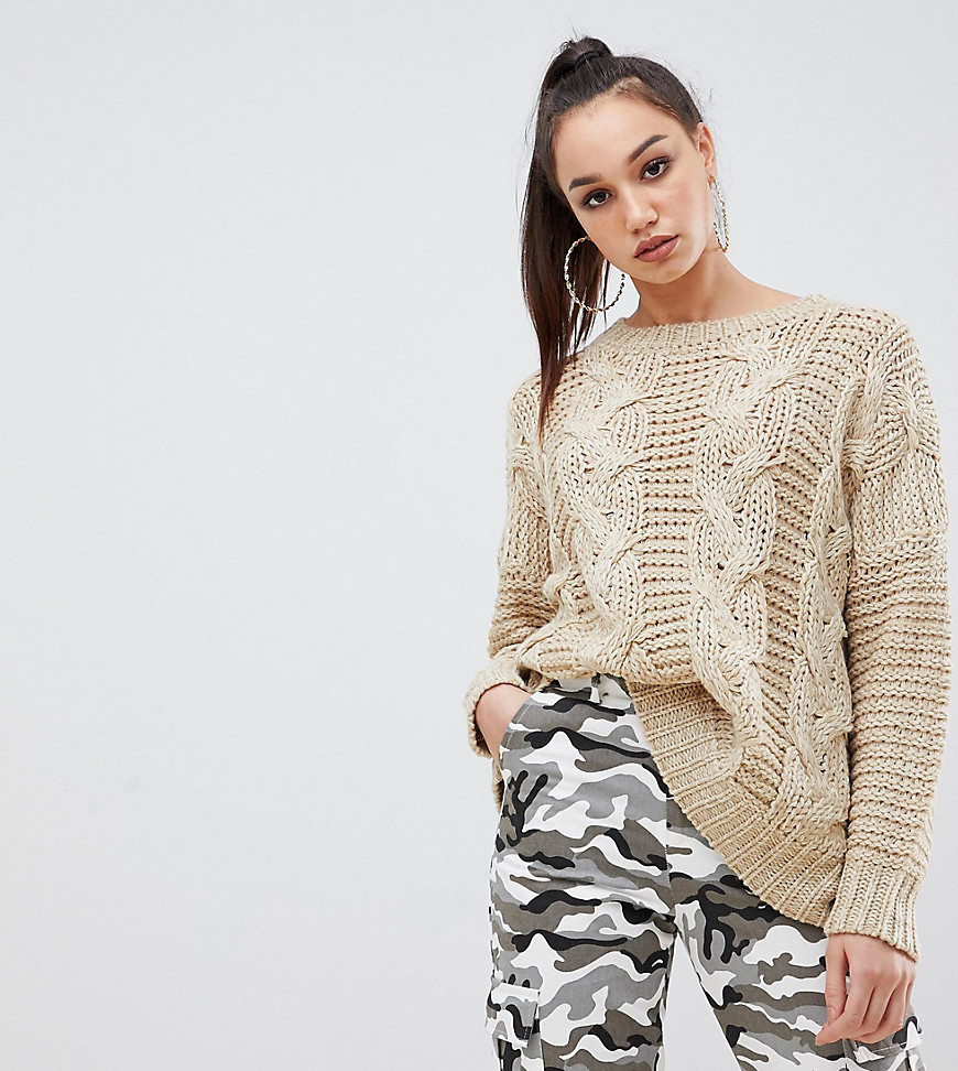 Missguided Tall Cable Knit Jumper