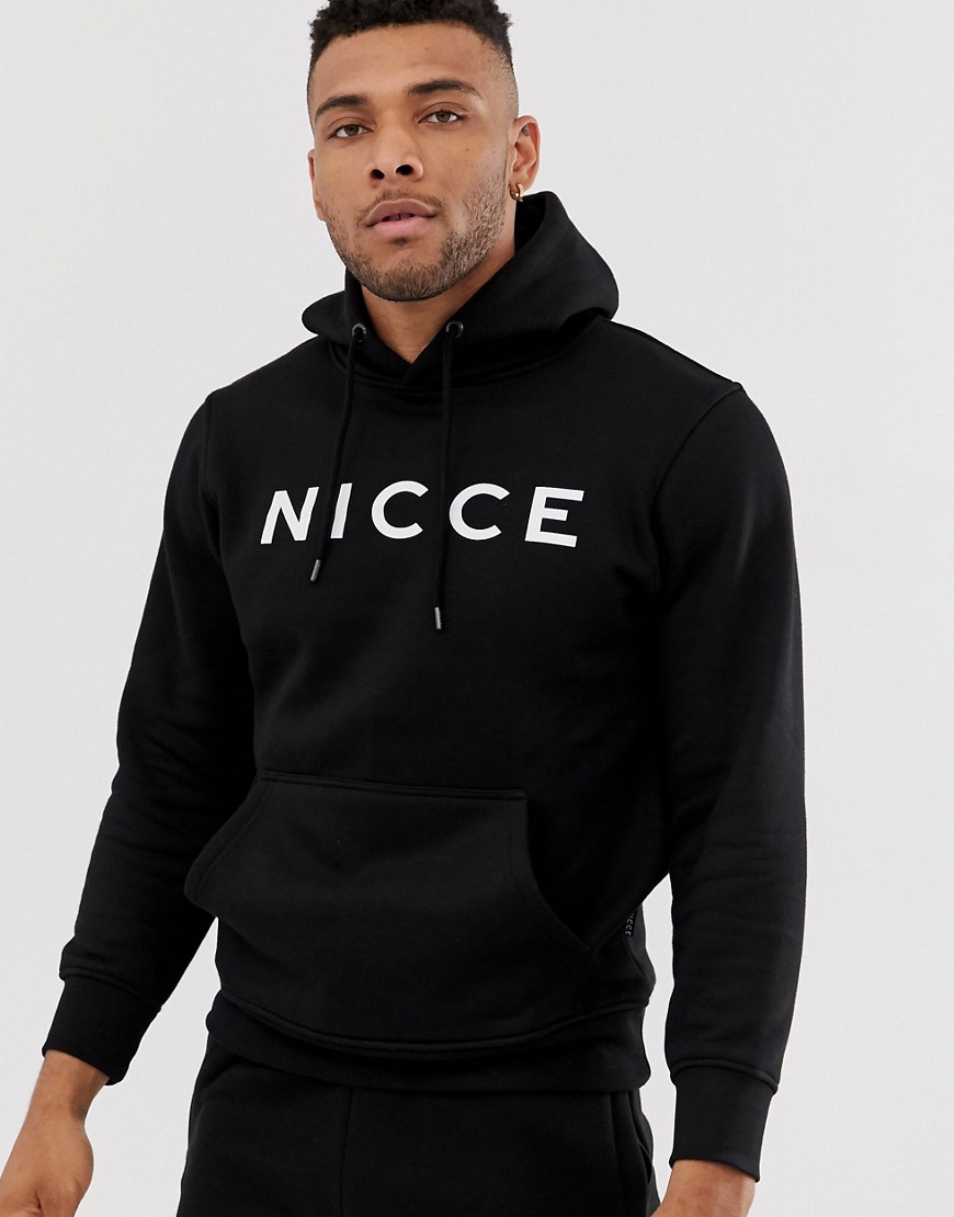 Nicce hoodie in black with logo