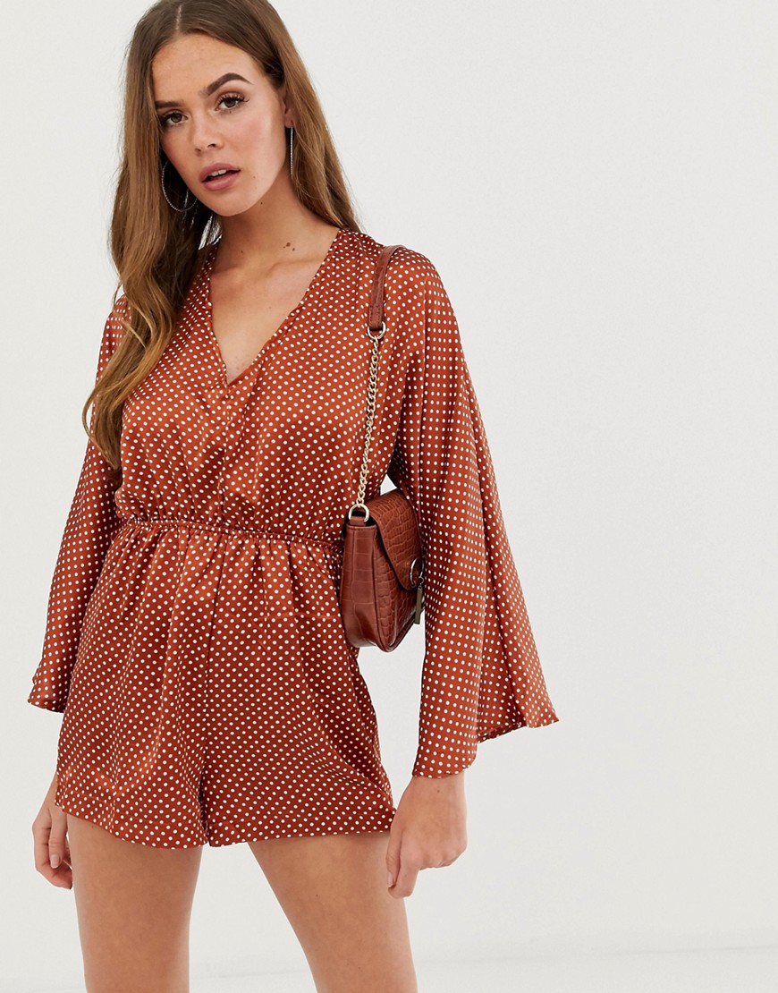 In The Style  kimono sleeve playsuit