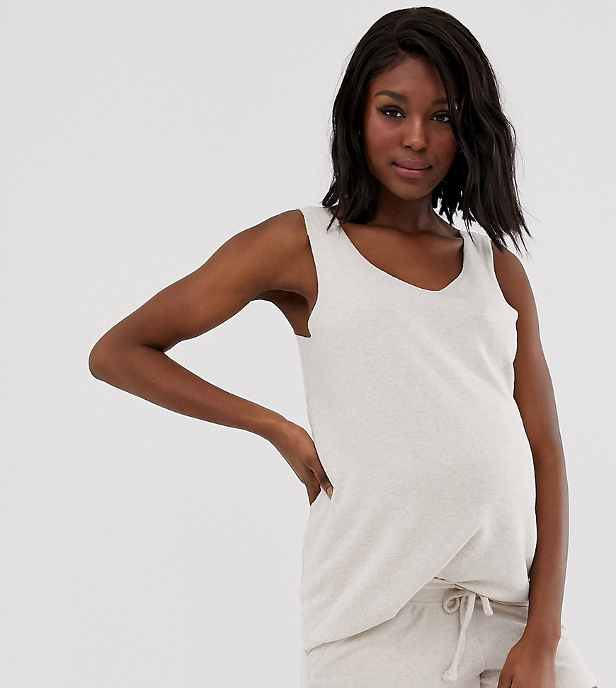 ASOS DESIGN Maternity mix & match lounge super soft brushed vest