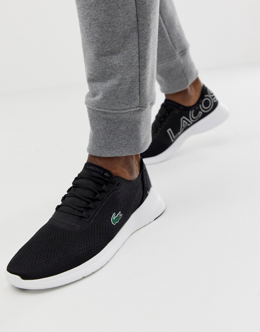 Lacoste LT Fit runners in black textile