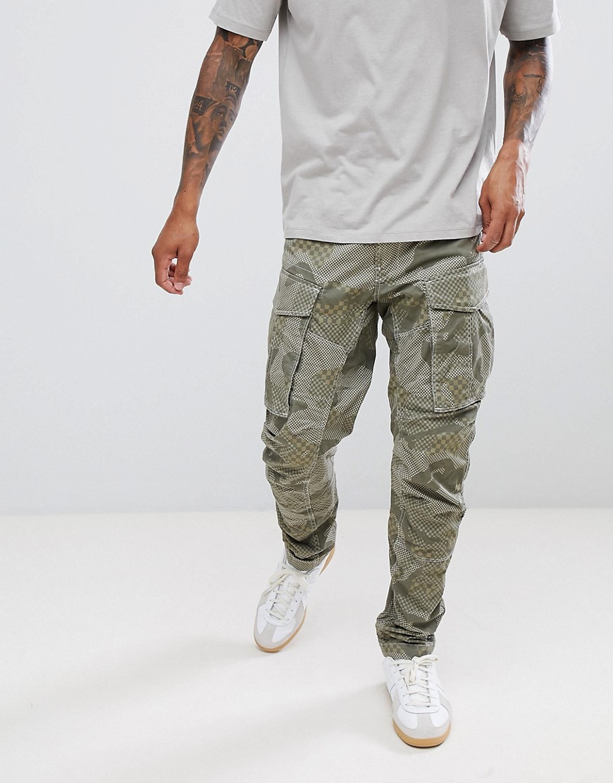 green tapered cargo pants