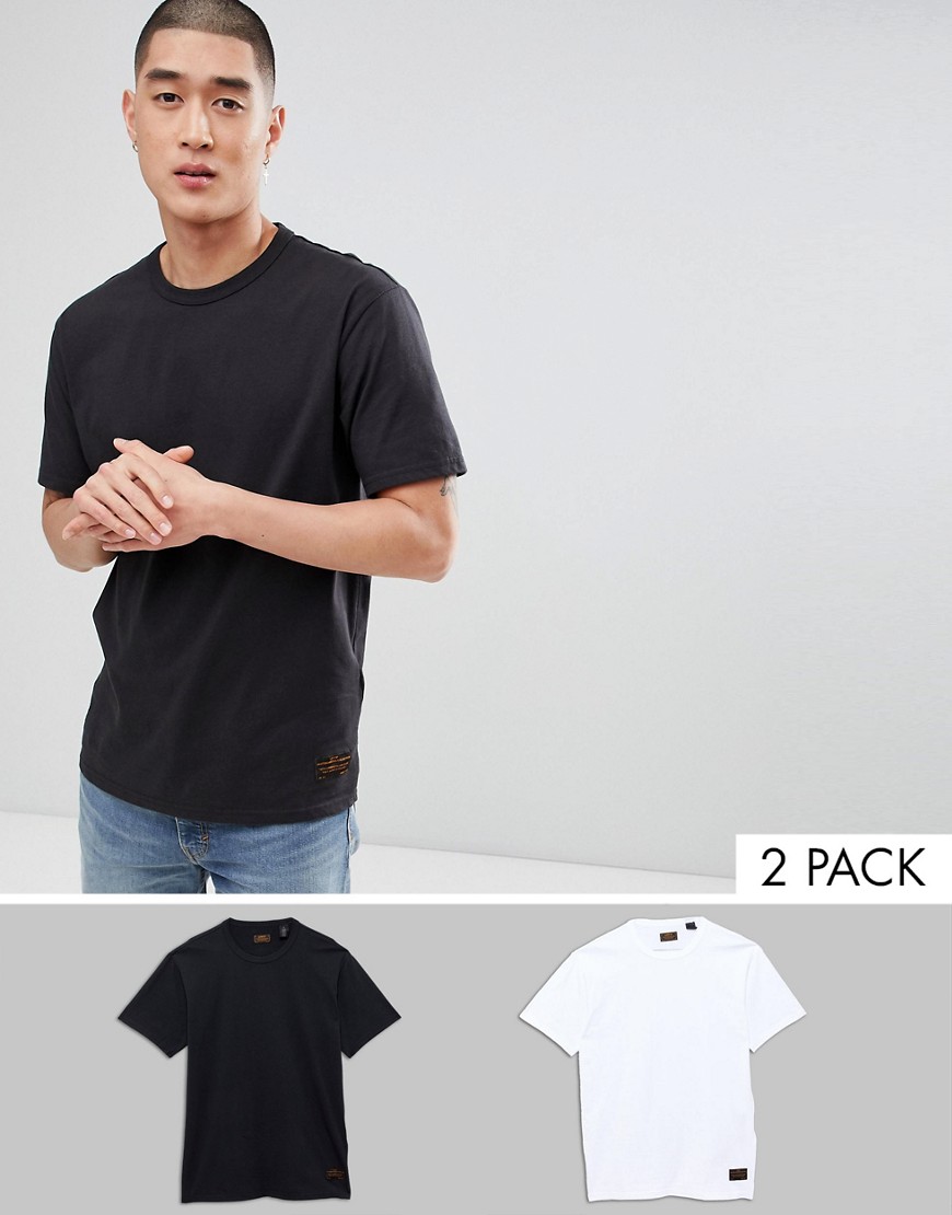 Levis Skateboarding 2 Pack T-Shirts In White & Black