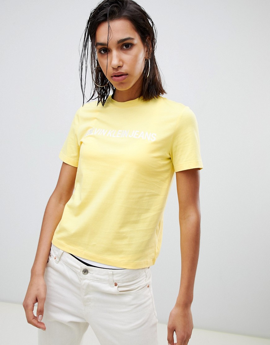 Calvin Klein Jeans embroidered logo t shirt