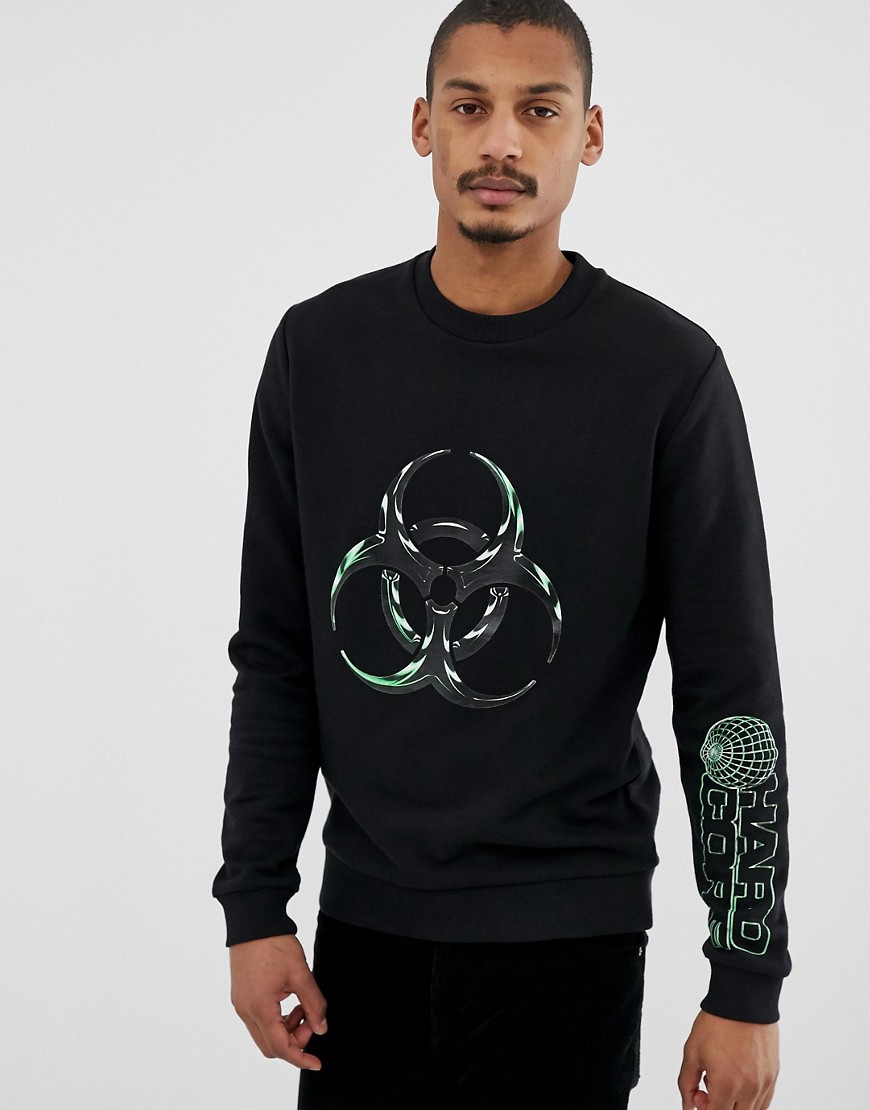 ASOS DESIGN sweatshirt with chest print