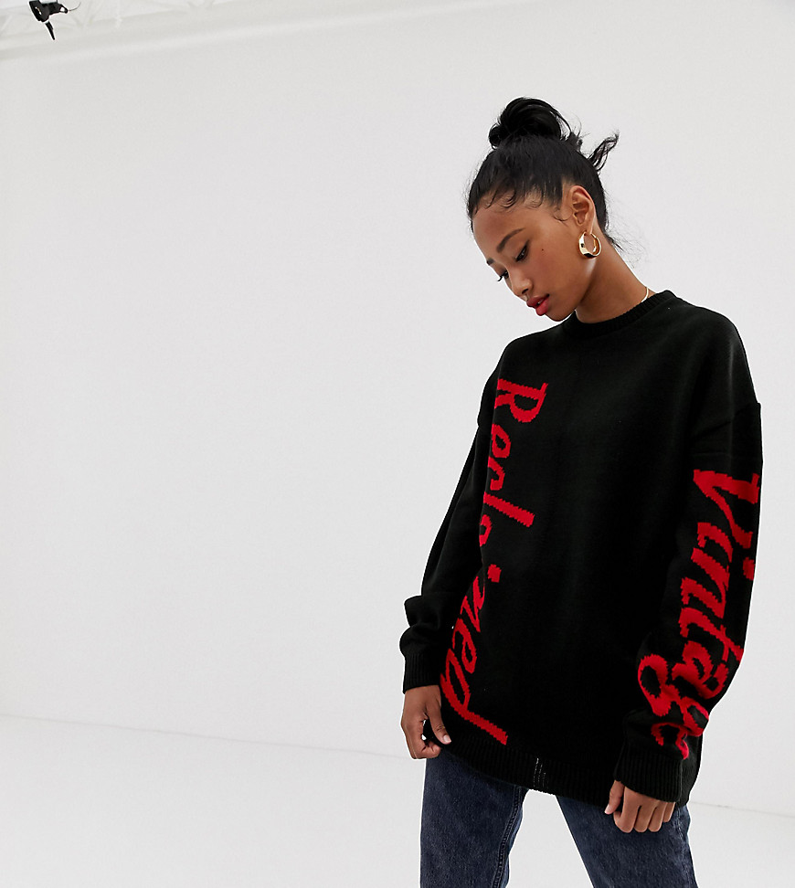 Reclaimed Vintage inspired jumper with logo print