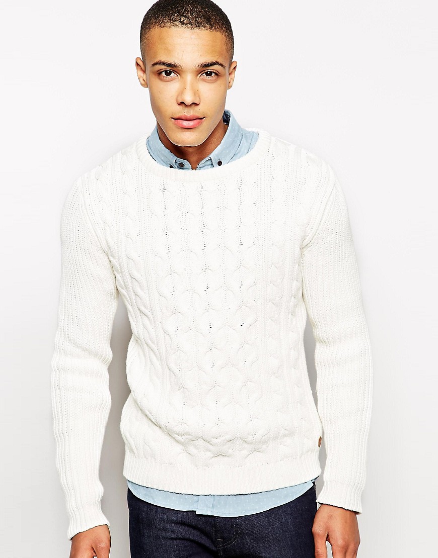 !Solid | Solid Tailored Cable Knit Jumper at ASOS