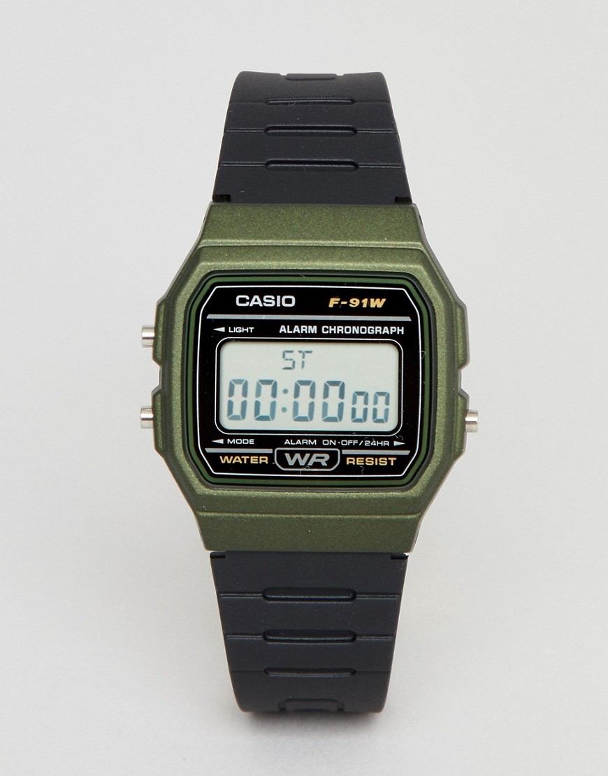 Casio F-91wm-3aef Digital Silicone Watch In ModeSens