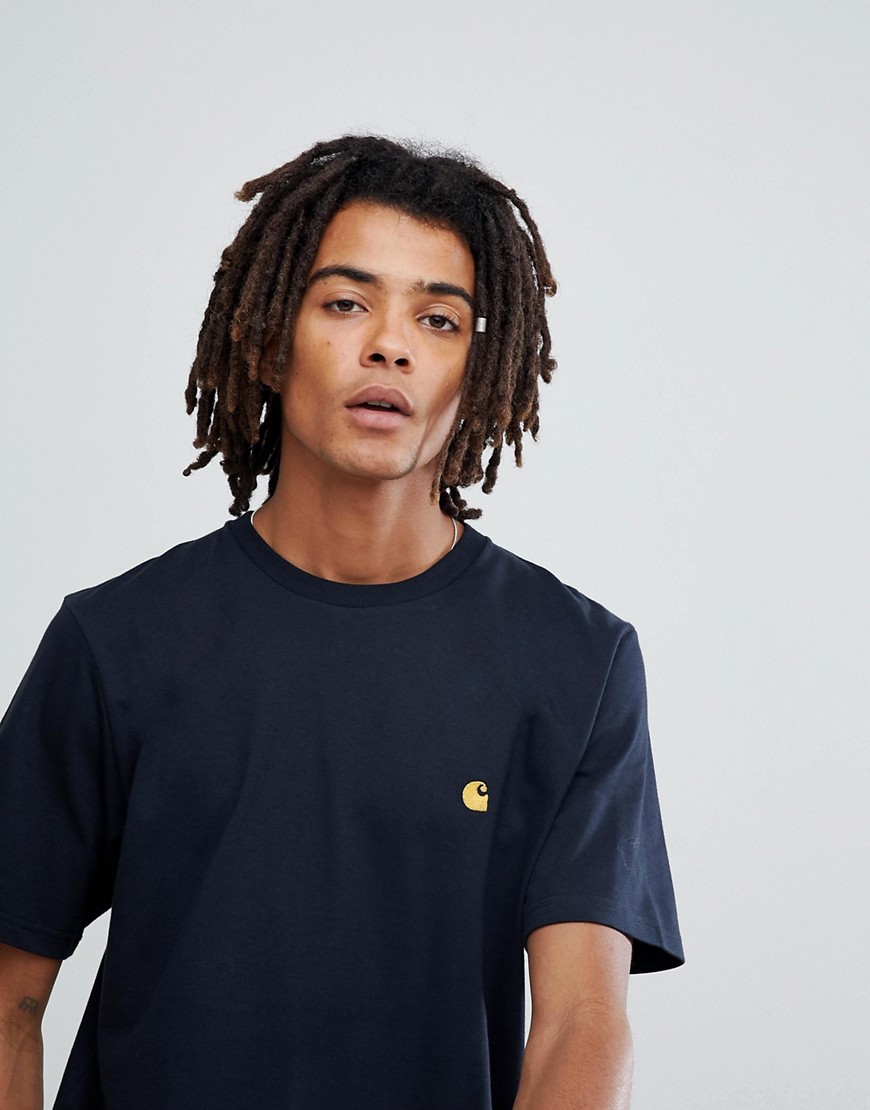 Carhartt WIP Chase fit t-shirt in navy