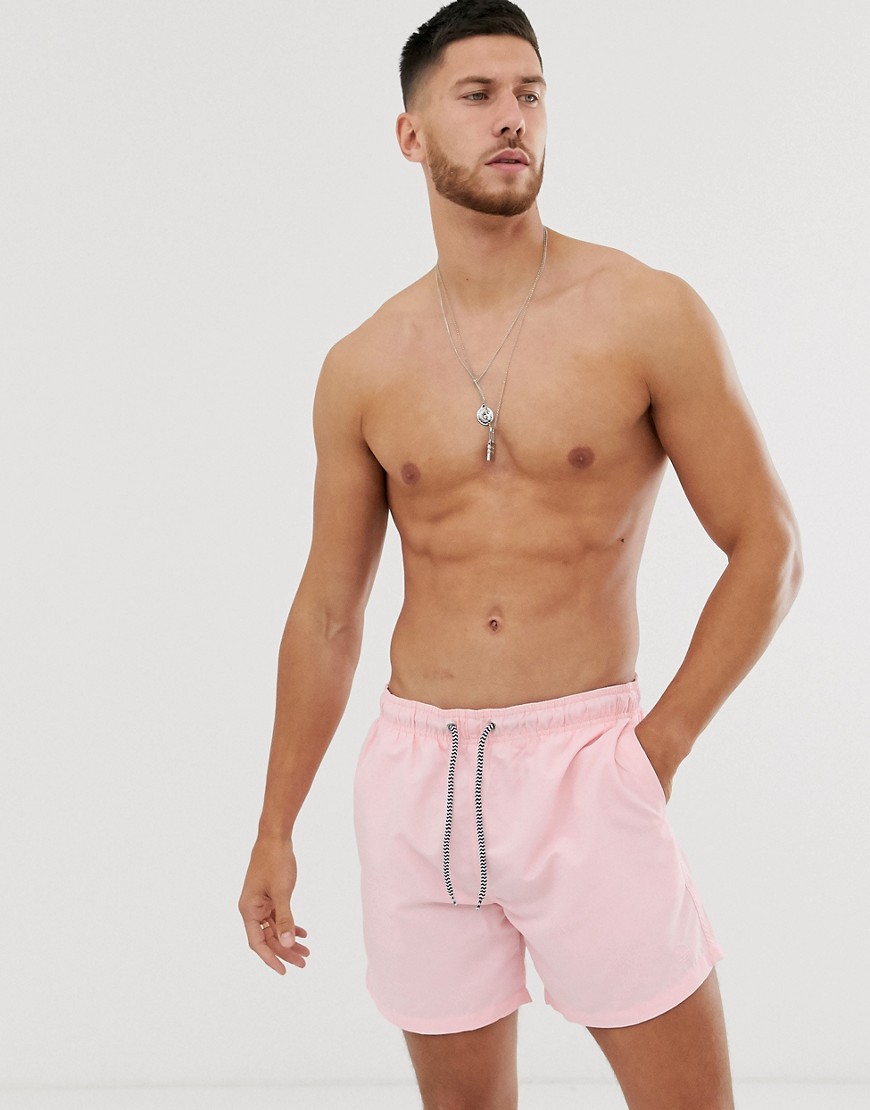 New Look swim shorts in pink