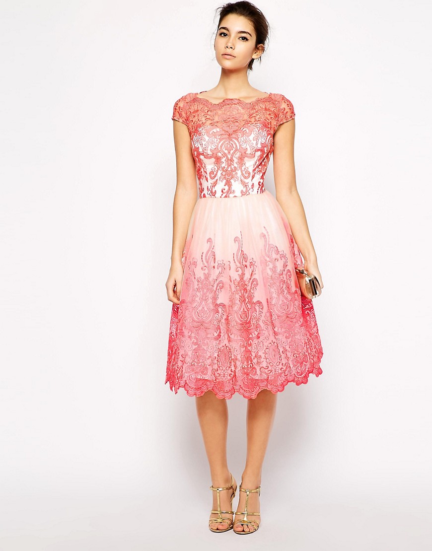 Chi Chi London | Chi Chi London Premium Embroidered Lace Prom Dress ...