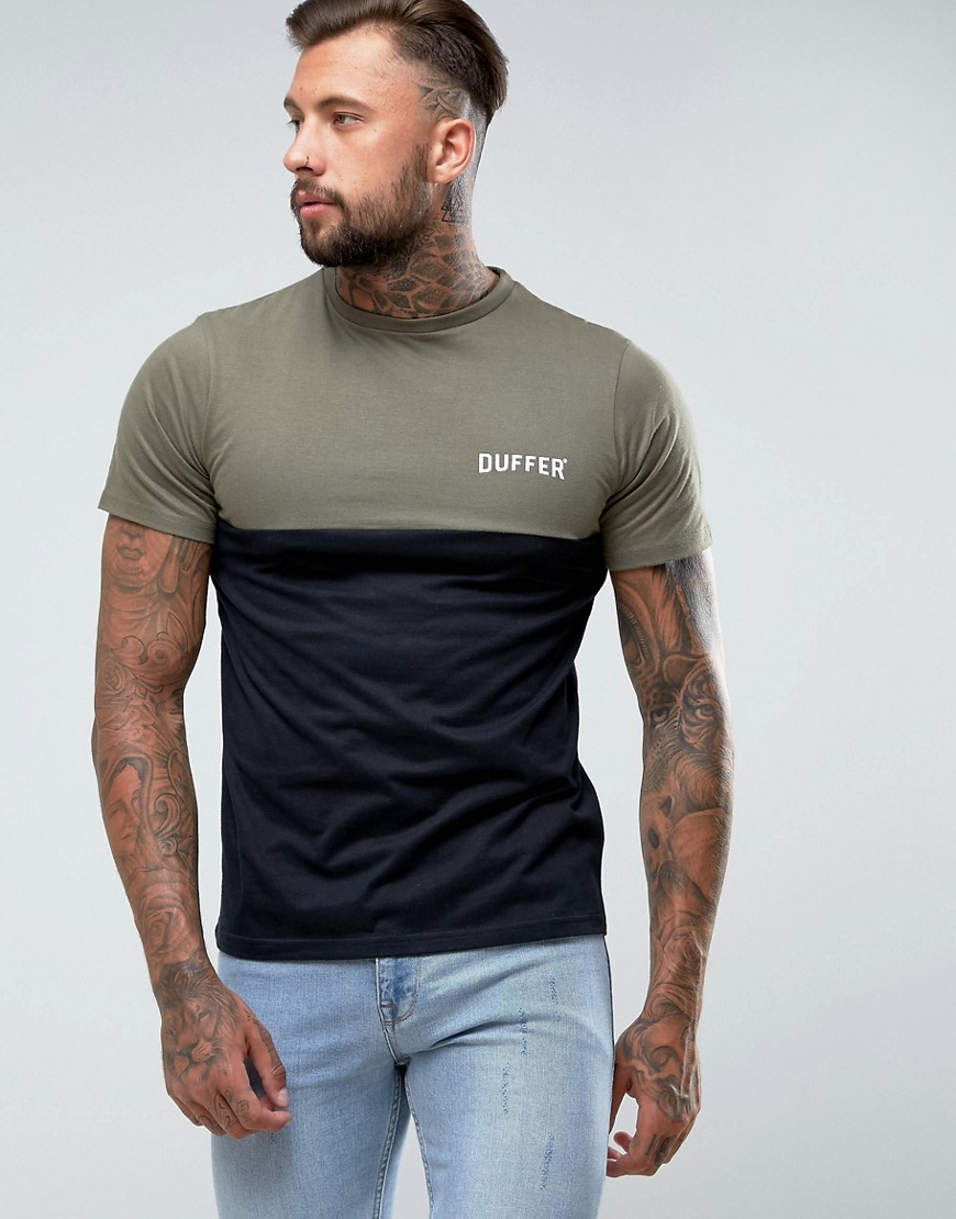 Duffer Panel T-Shirt In Black - Black