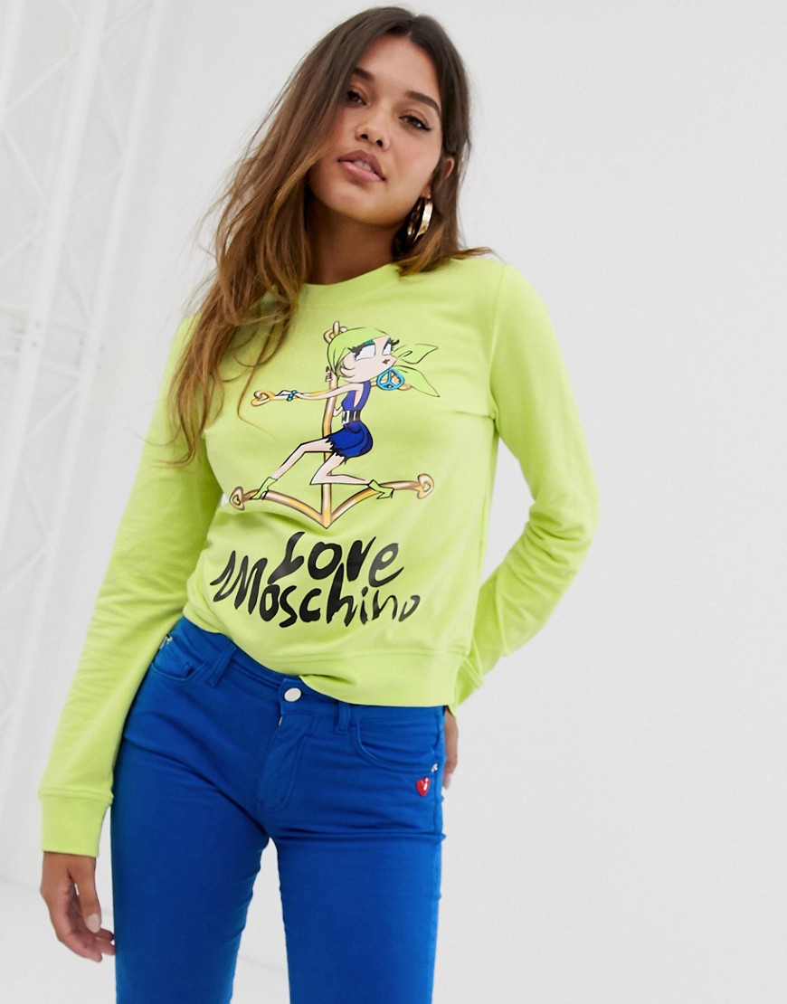 Love Moschino anchor girl t-shirt