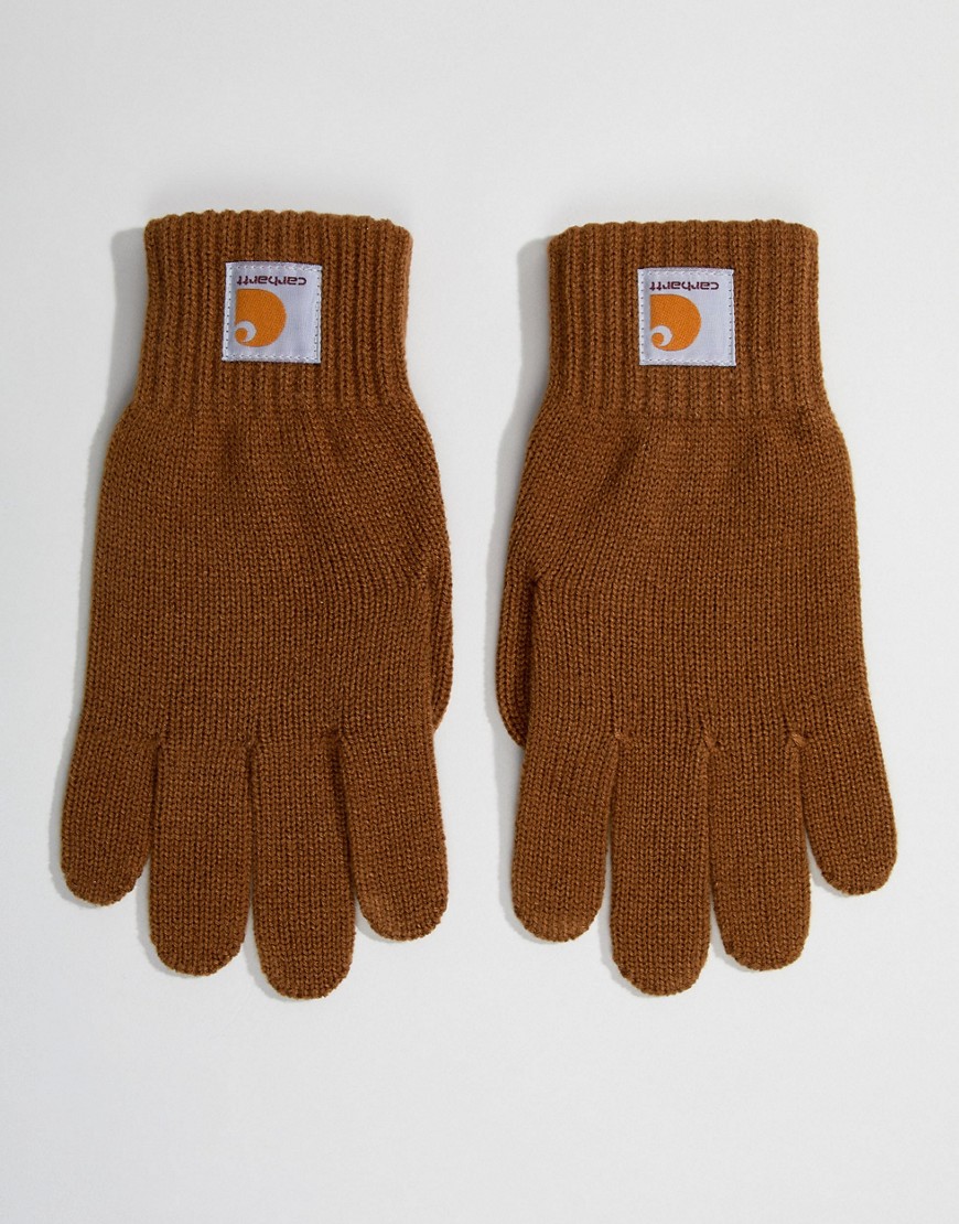 Carhartt WIP Watch gloves in brown - Brown