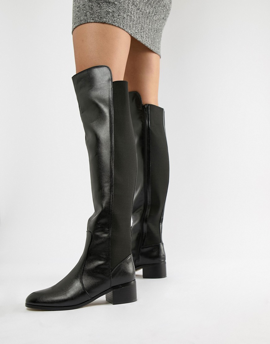 London Rebel Over Knee Riding Boot