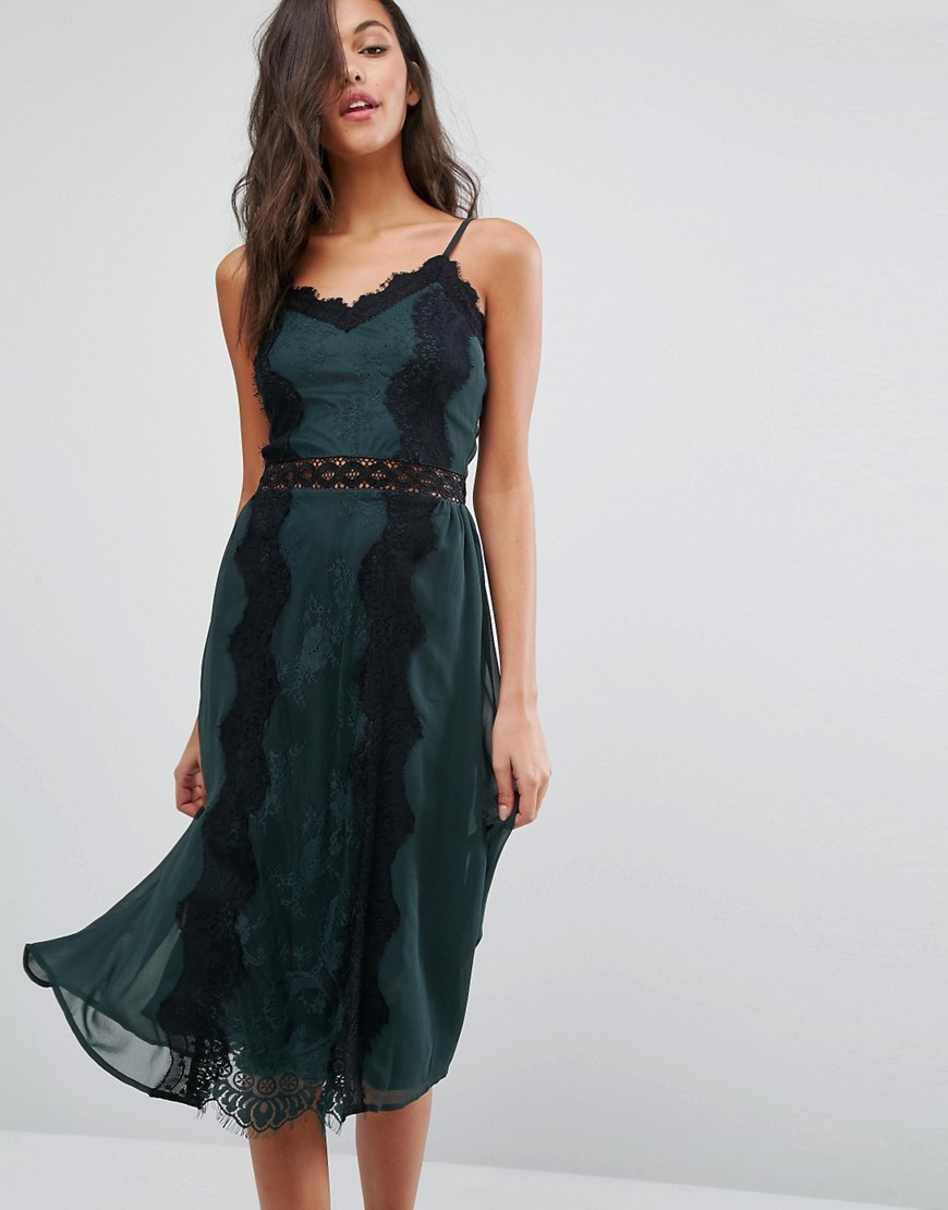 Miss Selfridge Lace Panel Cami Dress