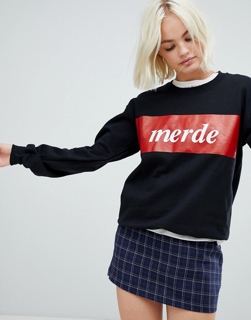 Adolescent Clothing Merde Sweatshirt