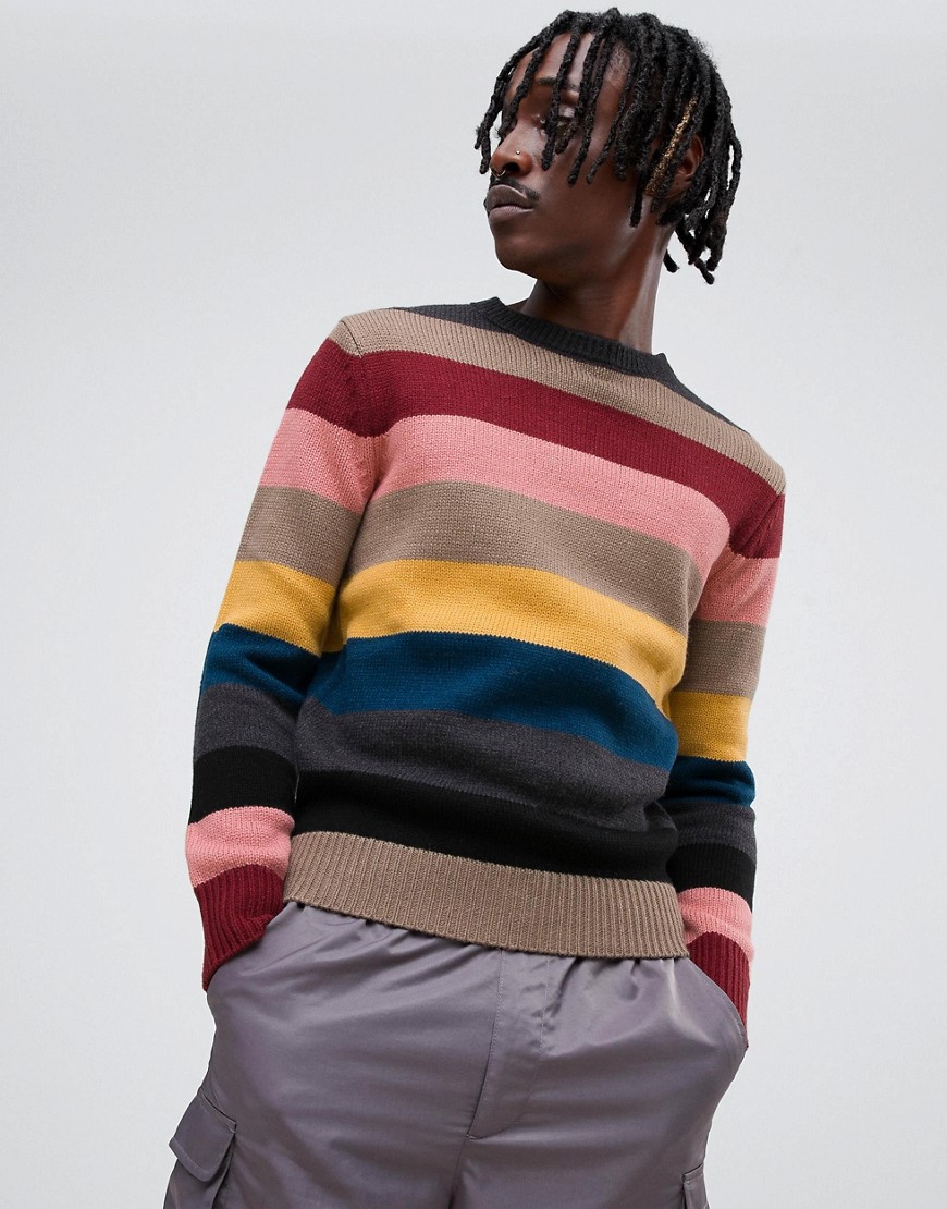 Antony Morato rainbow knitted jumper