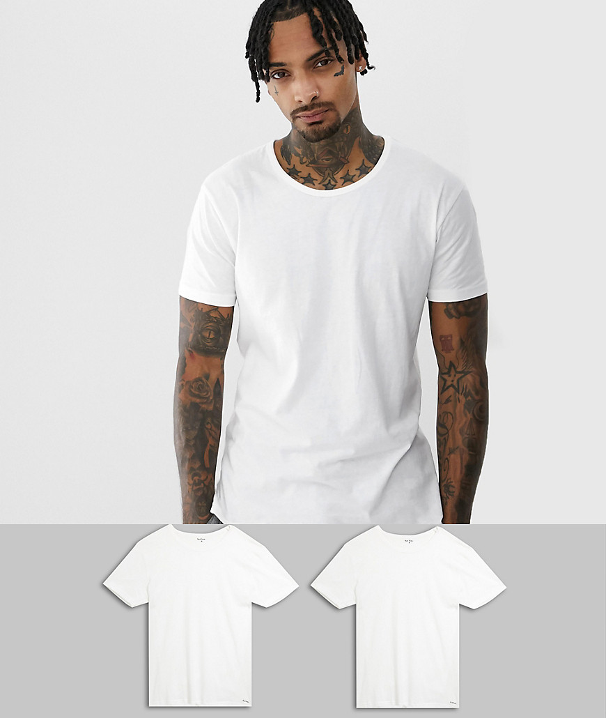 Paul Smith 2 pack lounge t-shirts in white