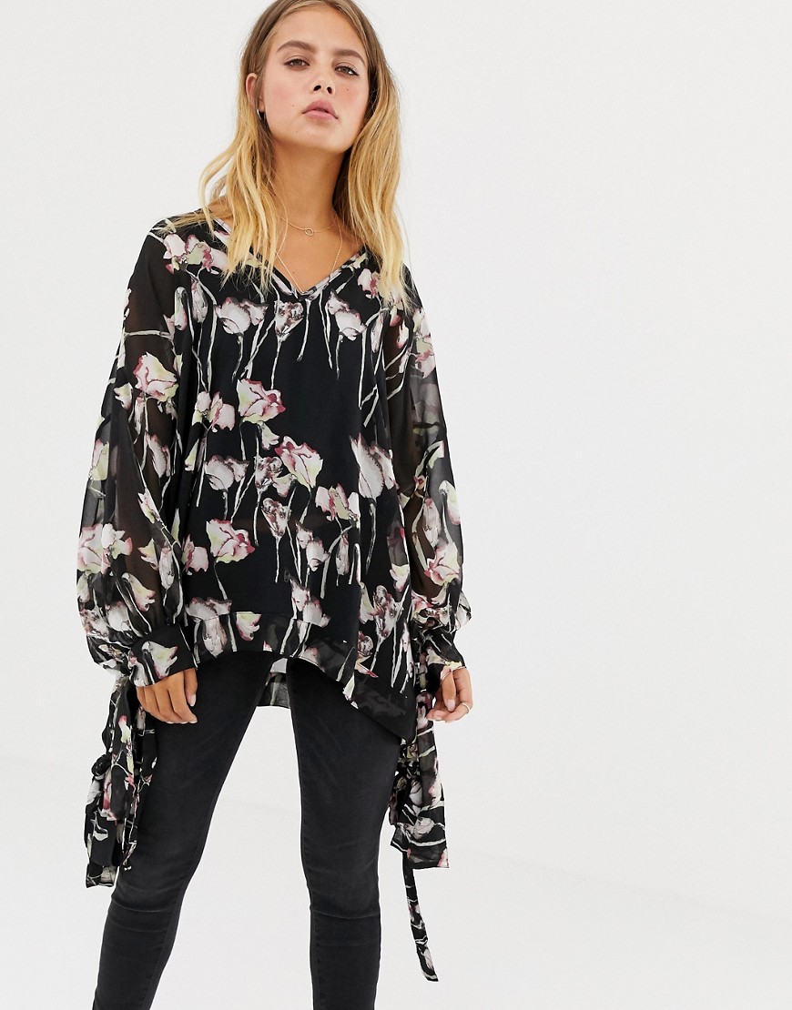 Religion Smock Top In Woodland Floral