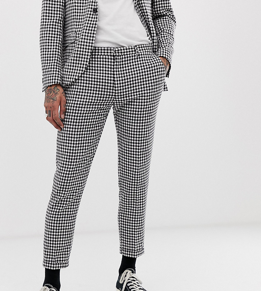 Heart & Dagger skinny fit suit trousers in gingham