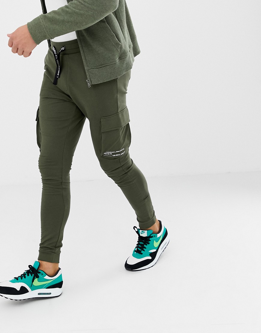 Only & Sons slim jogger with combat pockets