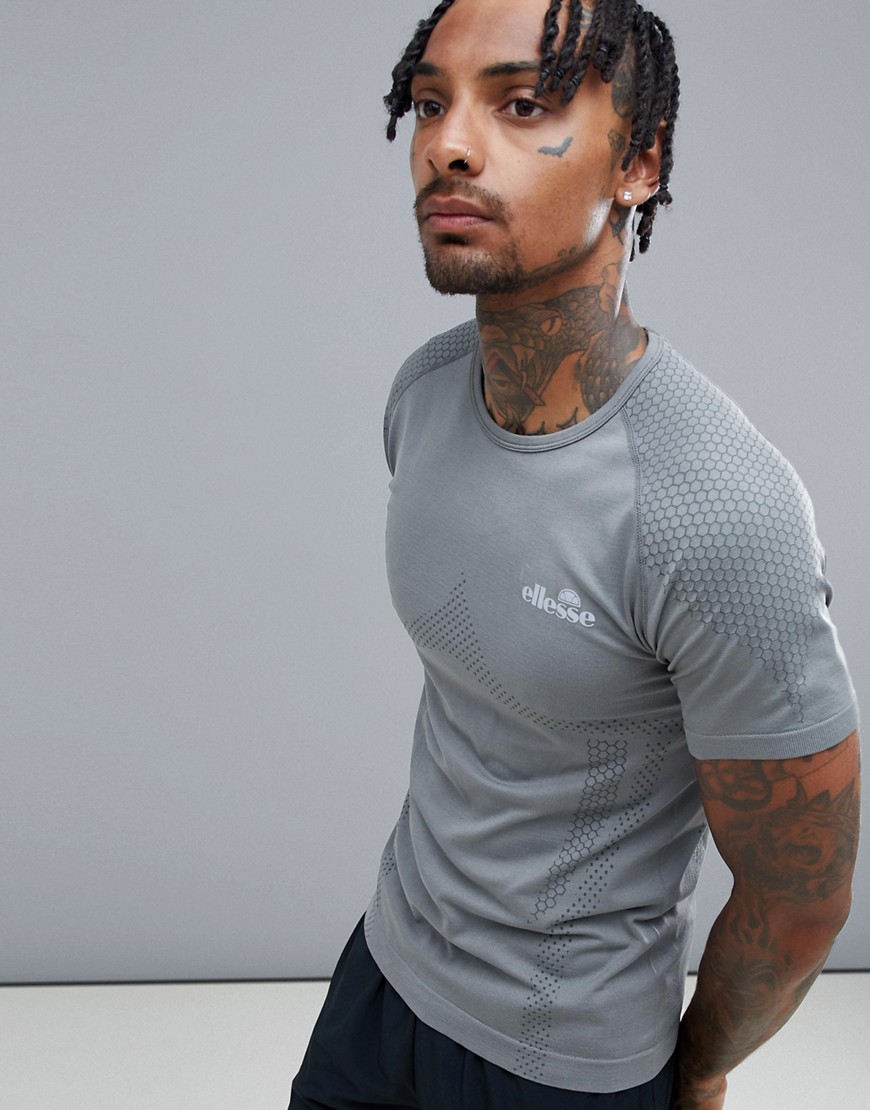 ellesse Sports Ster compression t-shirt in grey - Grey