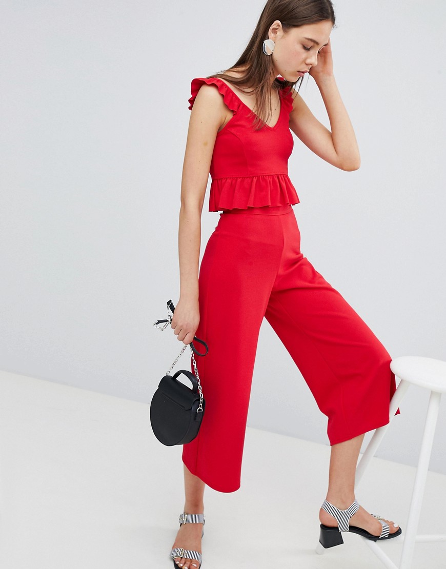 New Look Wide Leg Culottes - Bright red