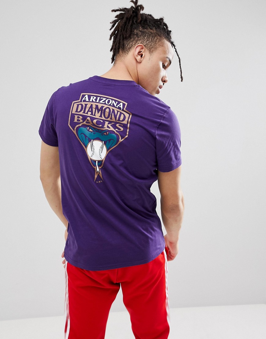 New Era Arizona Diamond Backs T-Shirt In Purple - Purple