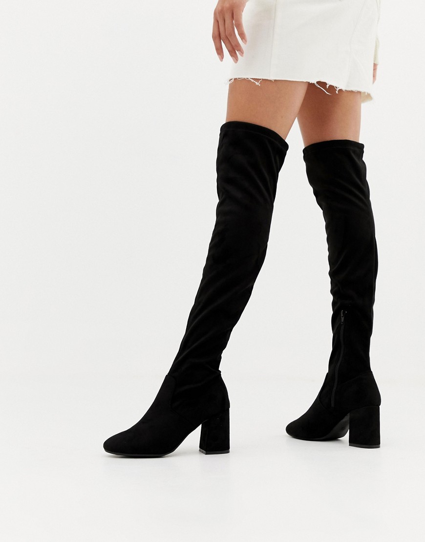 Pimkie Heeled Over the Knee Boot - Black
