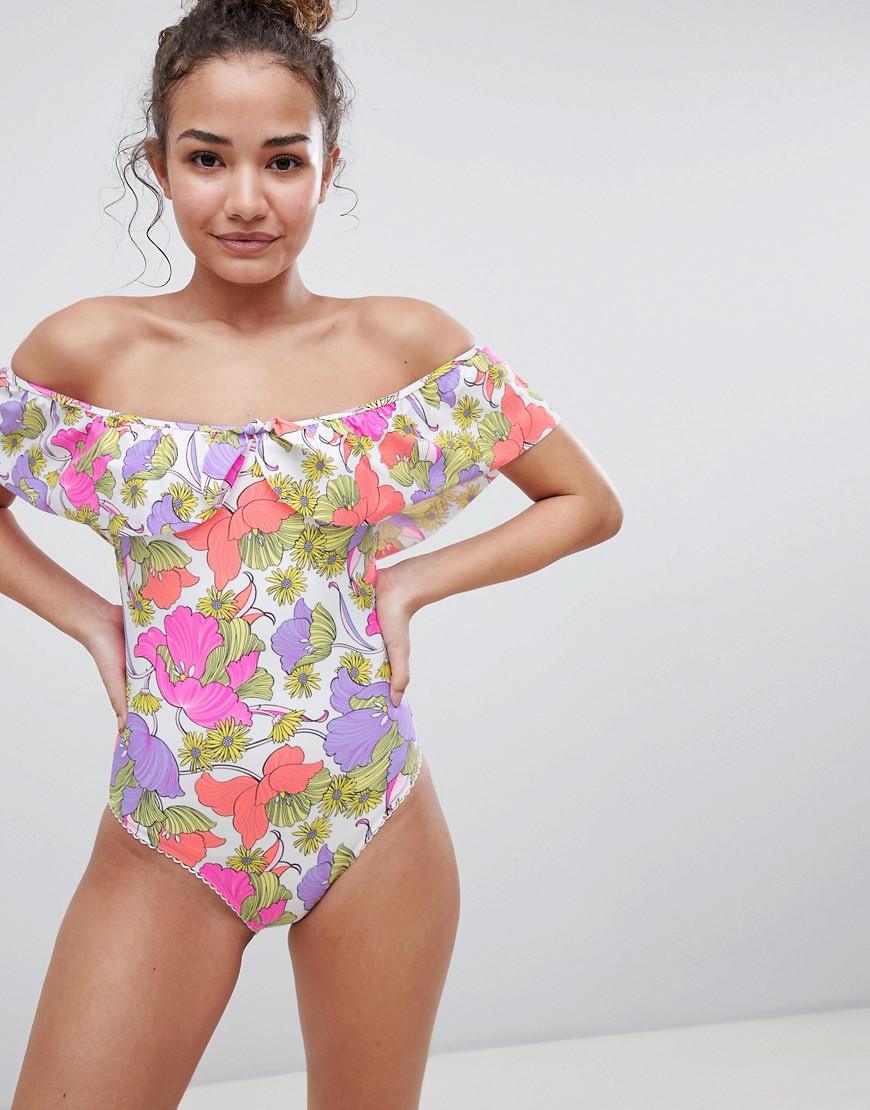 Floozie By Frost French retro daisy swimsuit