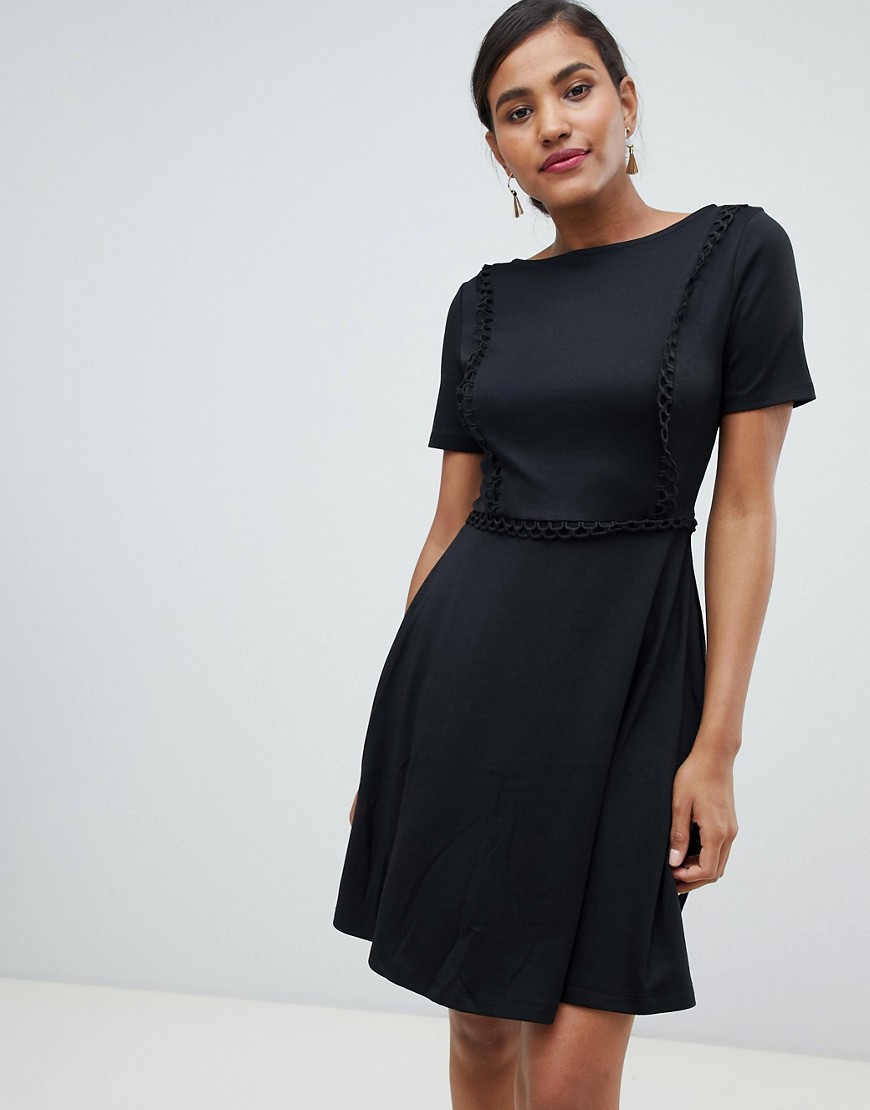 Y.A.S Stapey lace up trim dress