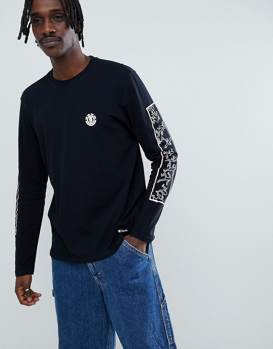 Element x Keith Haring long sleeve t-shirt in black