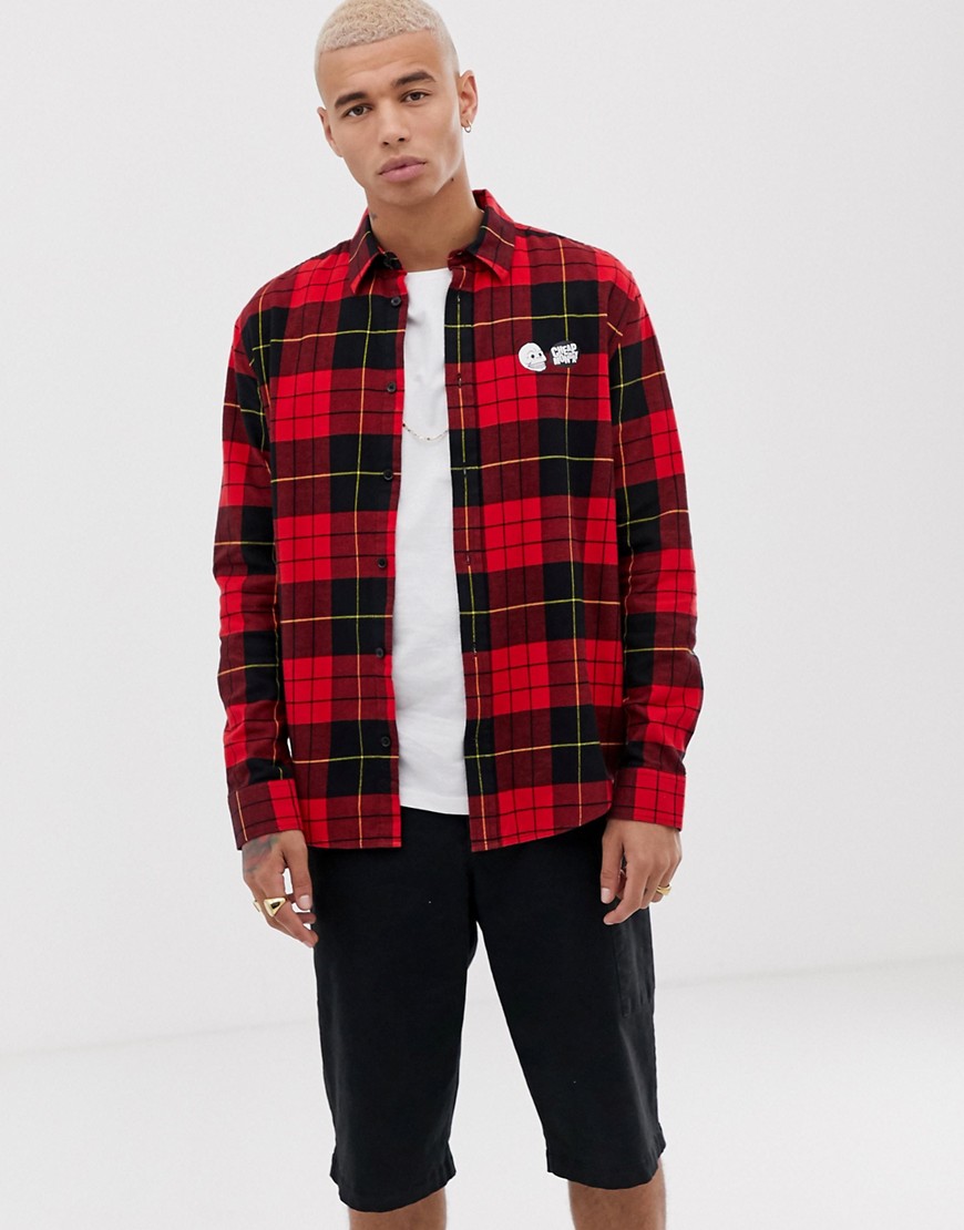 Cheap Monday check shirt in red