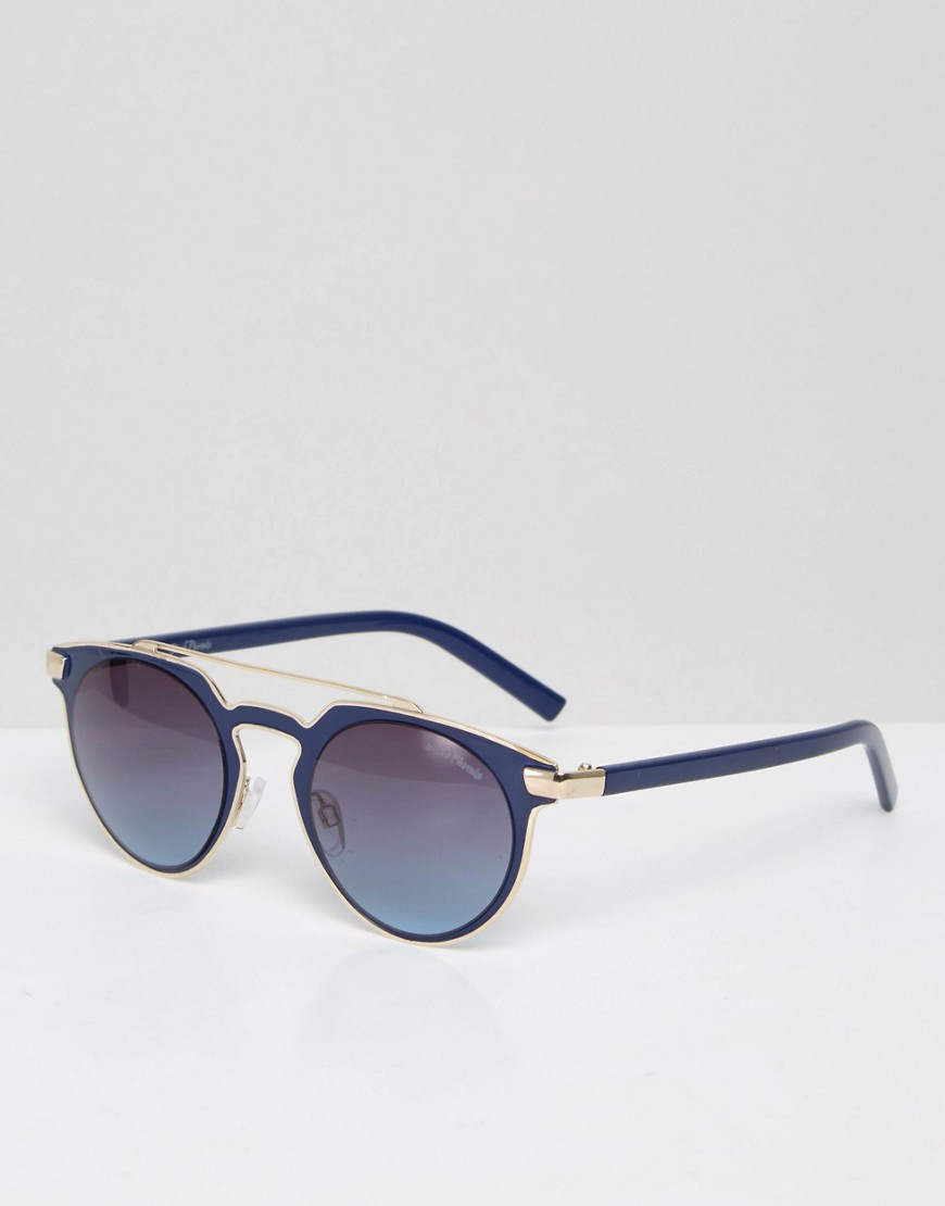 Солнцезащитные очки с планкой Black Phoenix - Темно-синий 