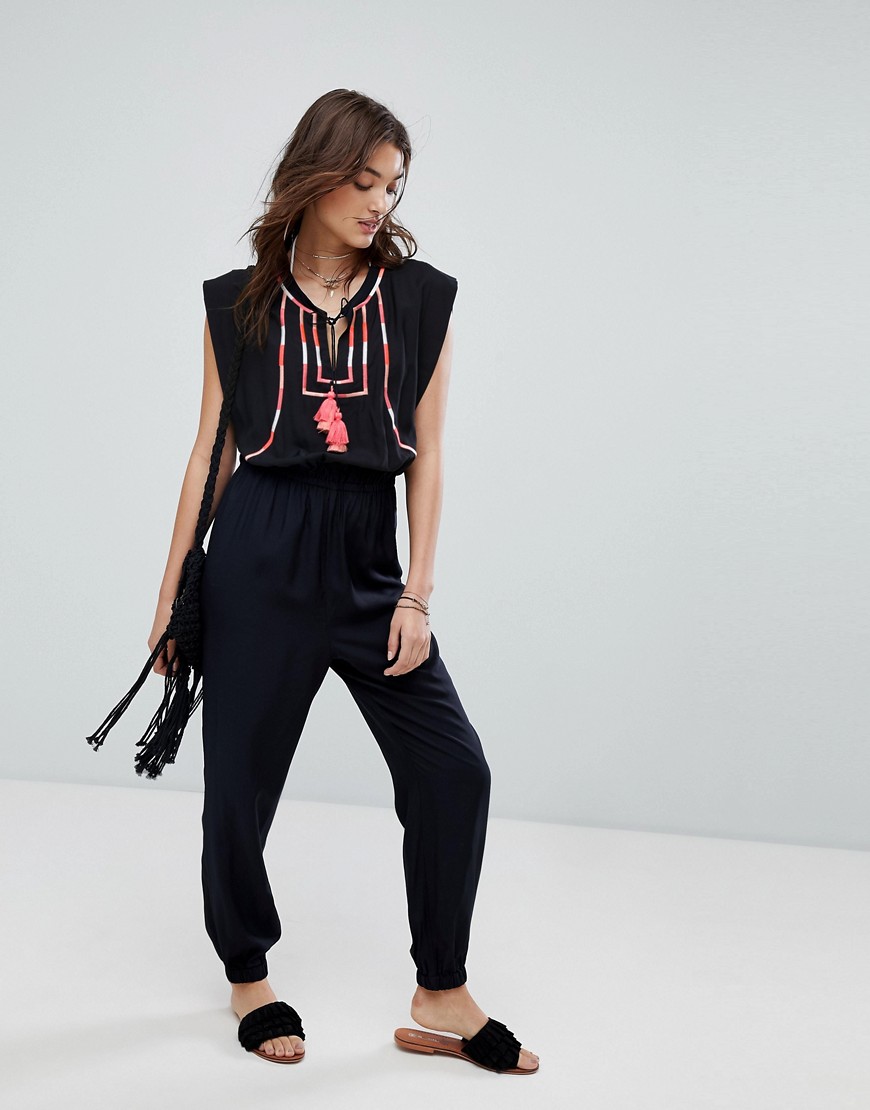 Seafolly embroidered beach jumpsuit