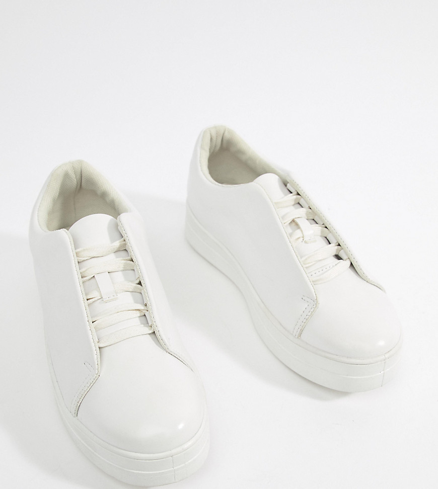 Truffle Collection Clean Lace Up Trainers