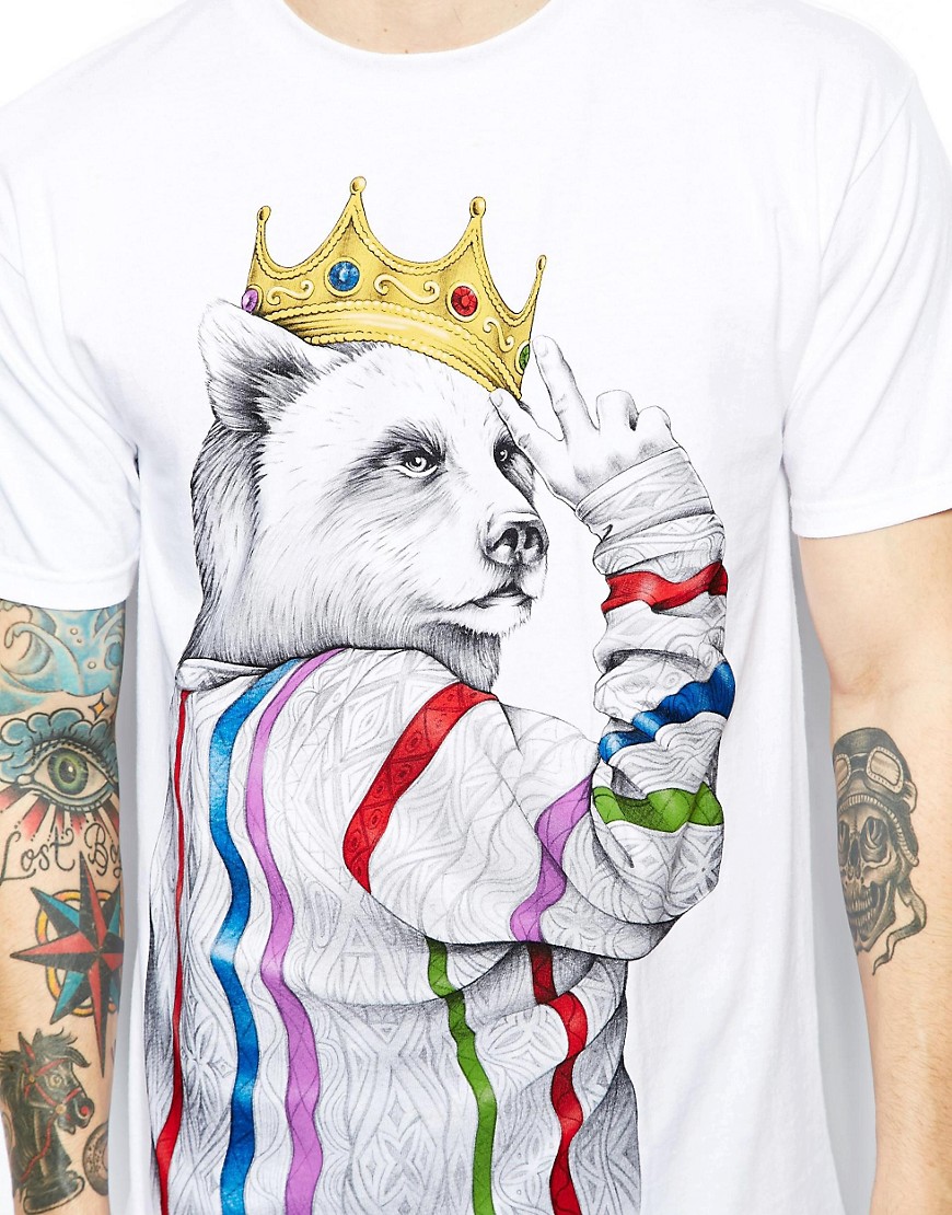 Rook | Rook T-Shirt With Peace Biggie Bear at ASOS