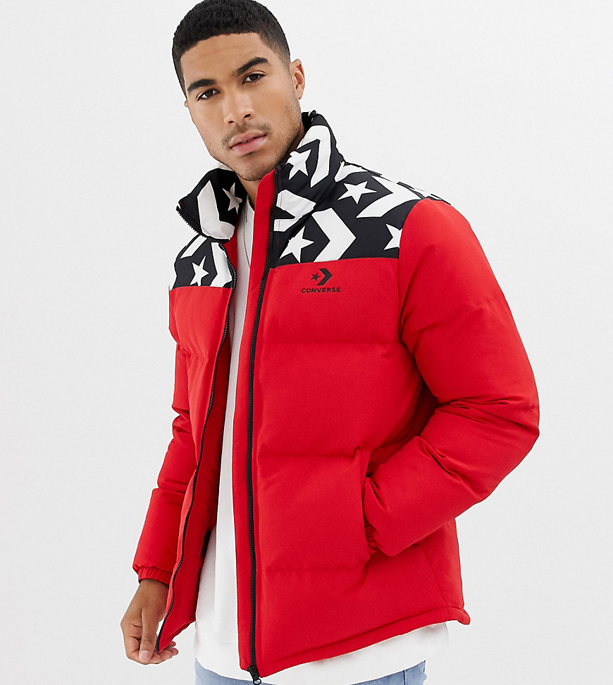 Converse Puffer Jacket In red Exclusive at ASOS
