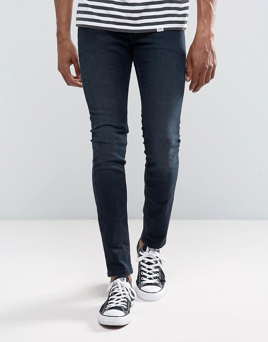 Cheap Monday Tight Skinny Jeans Blue Listed - Blue listed