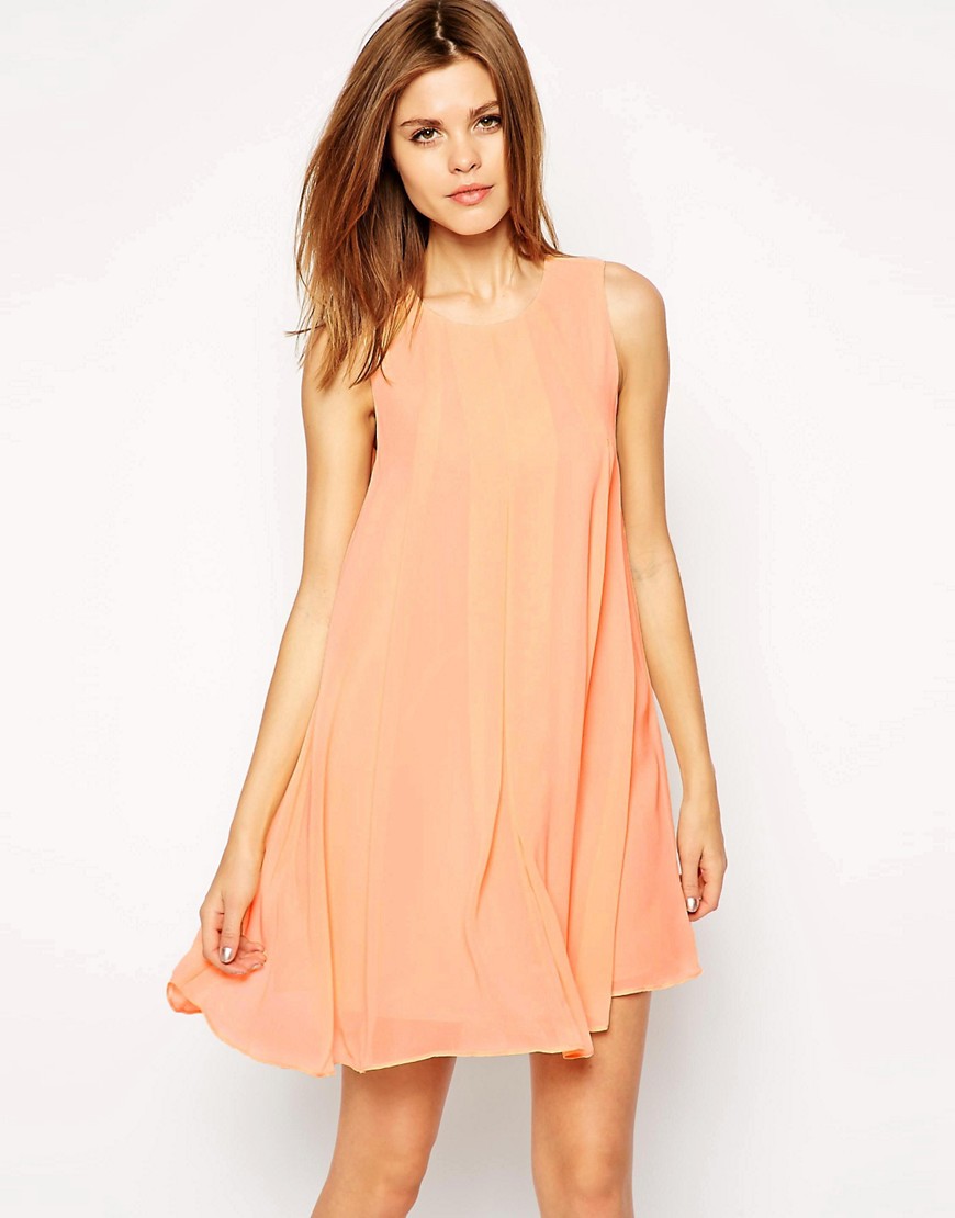 BCBGeneration | BCBGeneration Dress with Pleat Detail and High Neck at ASOS