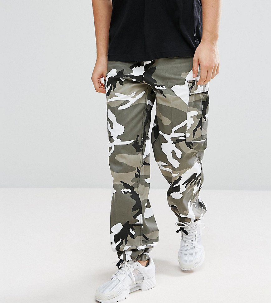 Reclaimed Vintage revived camo cargo trousers
