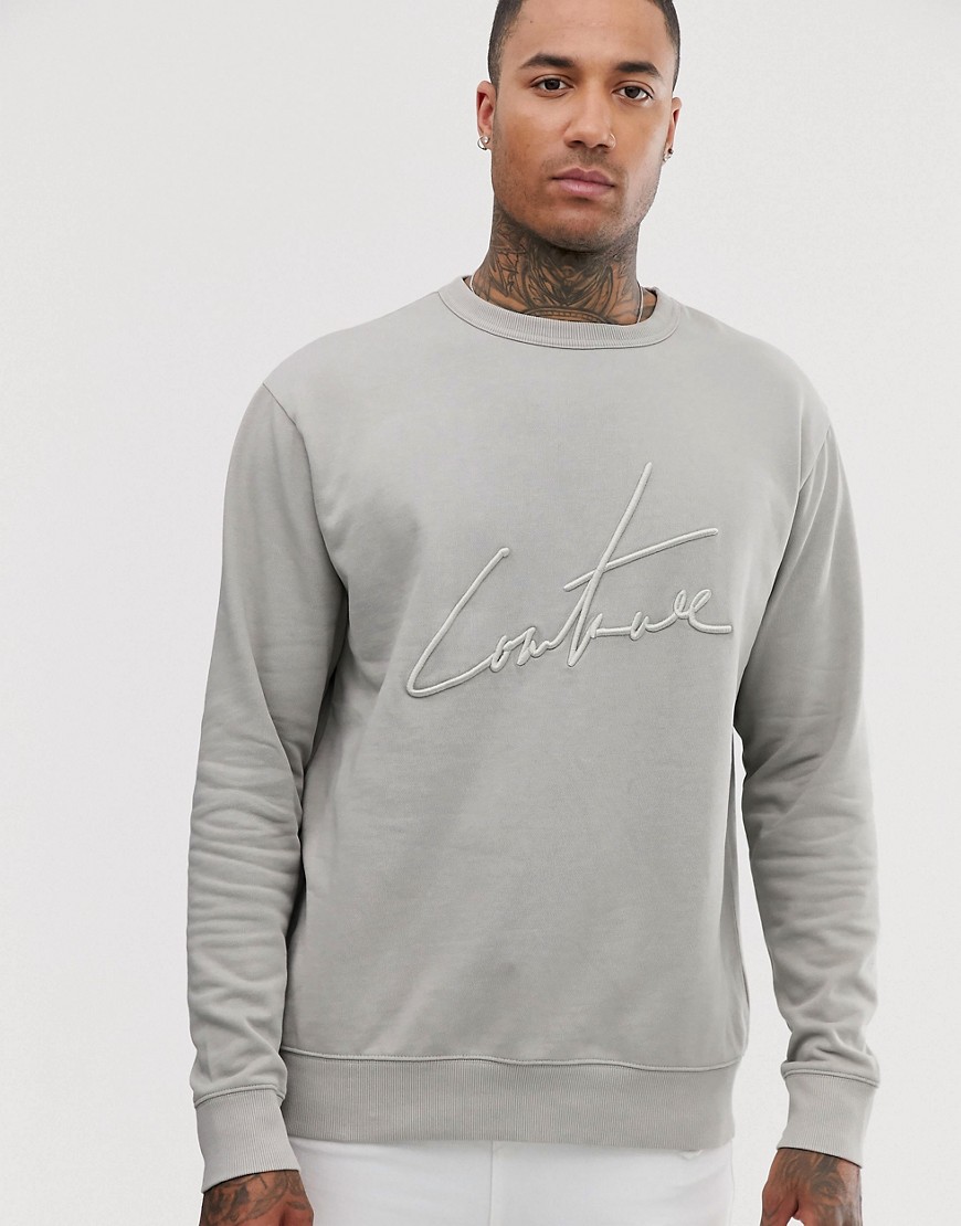 The Couture Club sweatshirt in stone