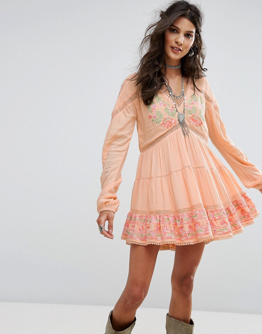 RahiCali Lotus Dream Dress - Peach