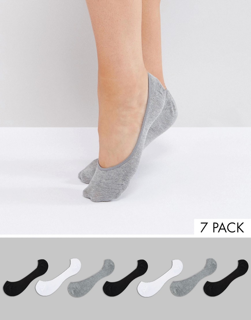 ASOS 7 Pack Pop Socks - Multi