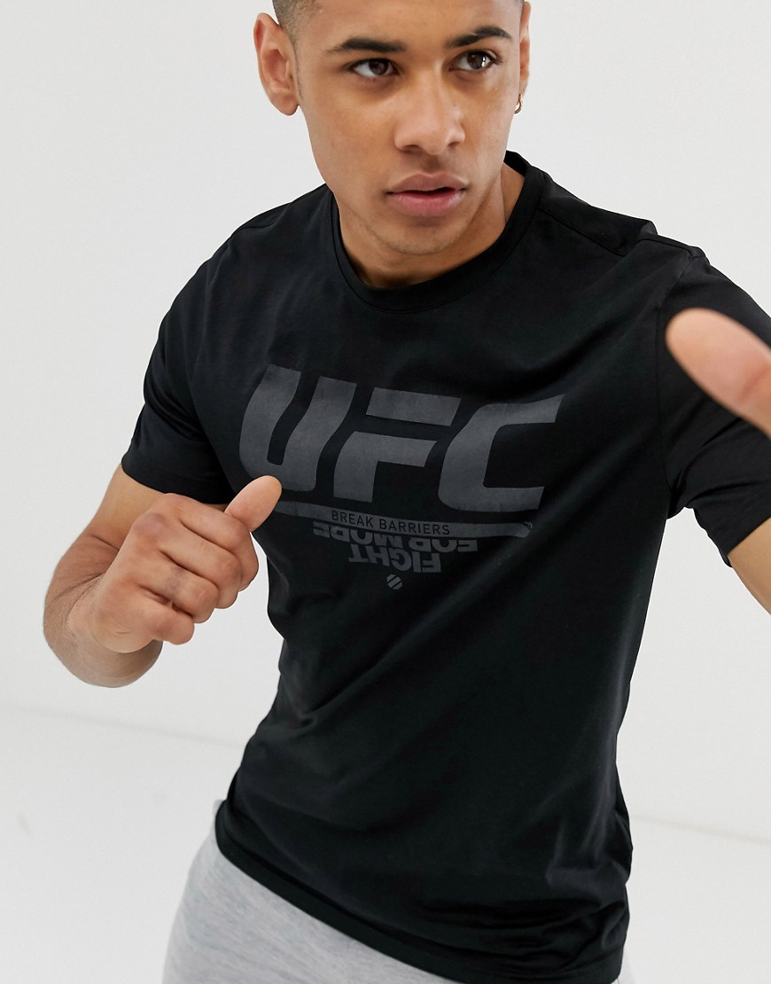 Reebok UFC logo t-shirt in black